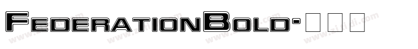 FederationBold字体转换