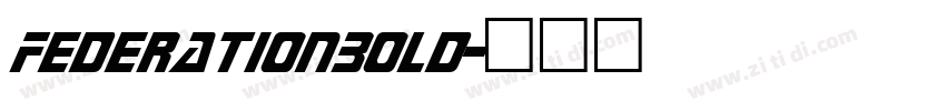 FederationBold字体转换