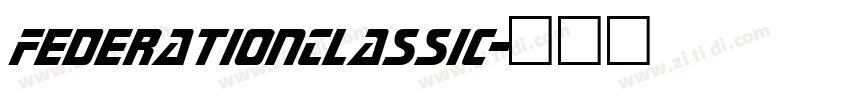 FederationClassic字体转换