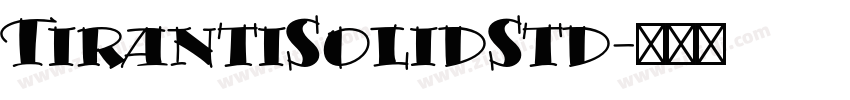 TirantiSolidStd字体转换