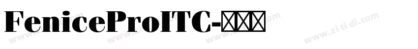 FeniceProITC字体转换