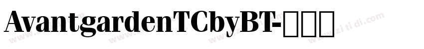 AvantgardenTCbyBT字体转换