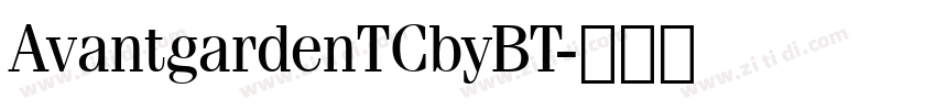 AvantgardenTCbyBT字体转换