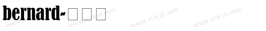 bernard字体转换