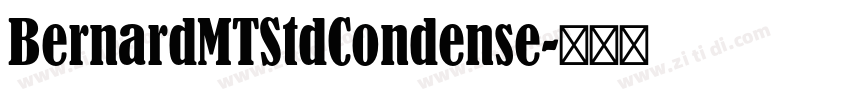 BernardMTStdCondense字体转换