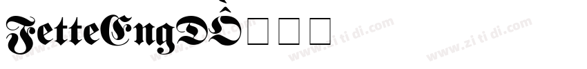 FetteEngD字体转换