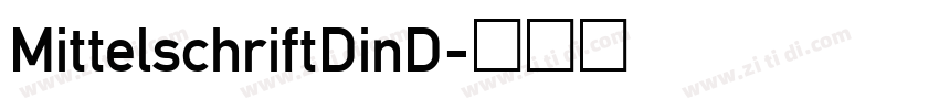 MittelschriftDinD字体转换