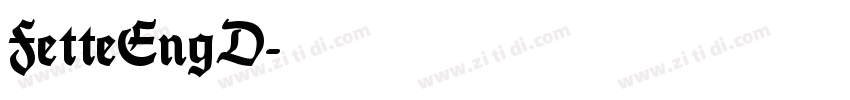 FetteEngD字体转换