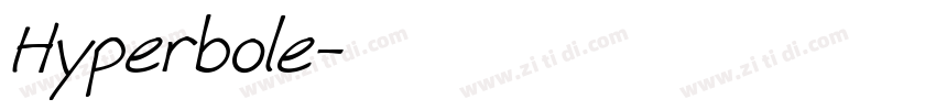 Hyperbole字体转换