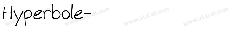 Hyperbole字体转换
