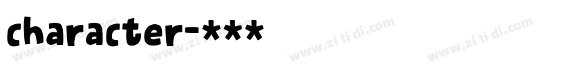 character字体转换
