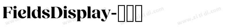 FieldsDisplay字体转换