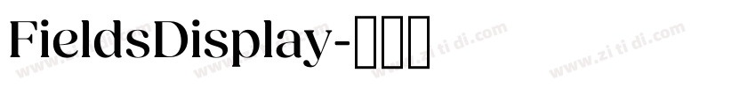 FieldsDisplay字体转换