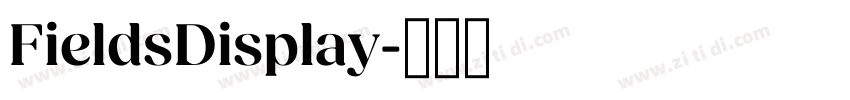 FieldsDisplay字体转换