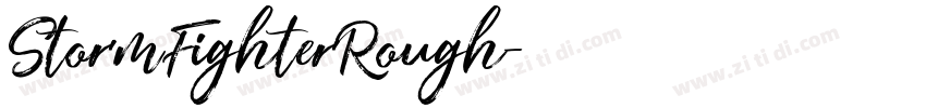 StormFighterRough字体转换