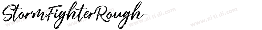 StormFighterRough字体转换