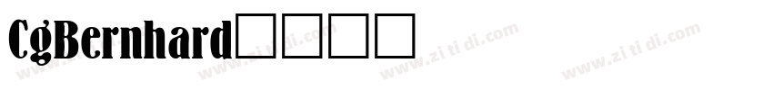 CgBernhard字体转换