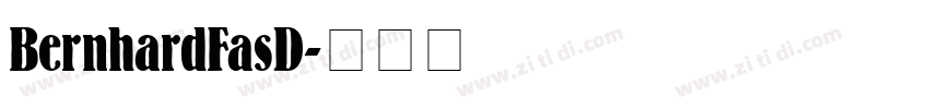 BernhardFasD字体转换