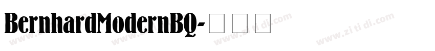 BernhardModernBQ字体转换