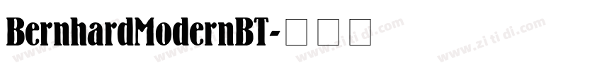 BernhardModernBT字体转换