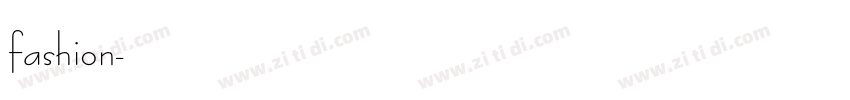fashion字体转换