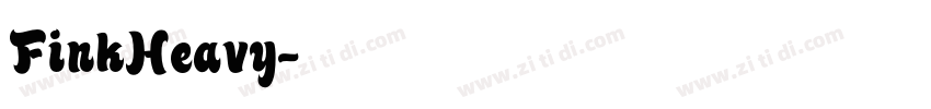 FinkHeavy字体转换