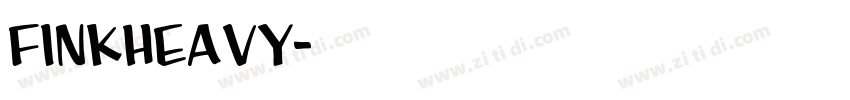 FinkHeavy字体转换