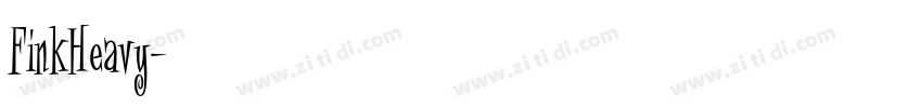 FinkHeavy字体转换