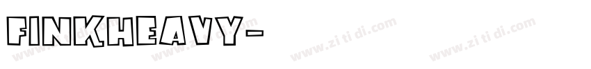 FinkHeavy字体转换