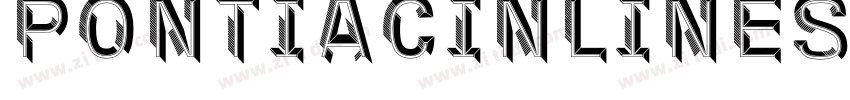 PontiacInlineShadow字体转换