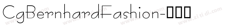 CgBernhardFashion字体转换