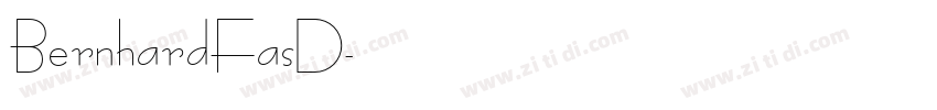 BernhardFasD字体转换