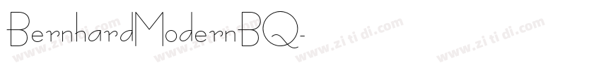 BernhardModernBQ字体转换