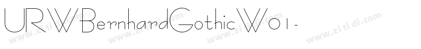 URWBernhardGothicW01字体转换