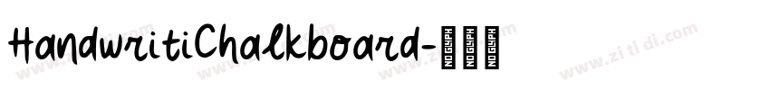 HandwritiChalkboard字体转换