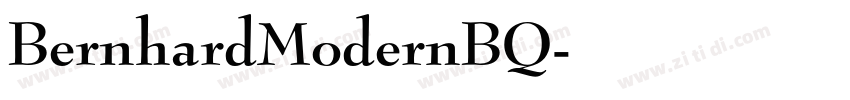 BernhardModernBQ字体转换