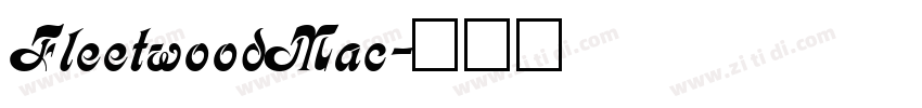 FleetwoodMac字体转换