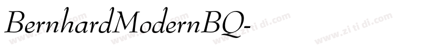 BernhardModernBQ字体转换