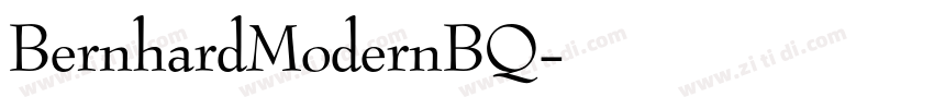 BernhardModernBQ字体转换