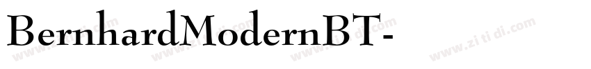 BernhardModernBT字体转换