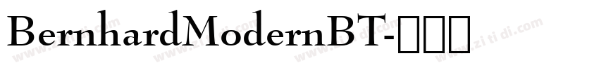 BernhardModernBT字体转换