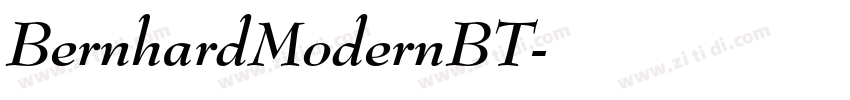BernhardModernBT字体转换