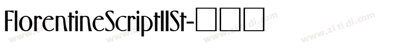 FlorentineScriptIISt字体转换