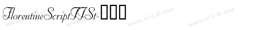 FlorentineScriptIISt字体转换