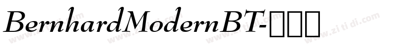 BernhardModernBT字体转换