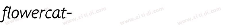 flowercat字体转换