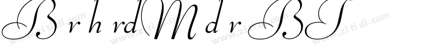 BernhardModernBT字体转换