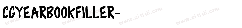 CgYearbookFiller字体转换