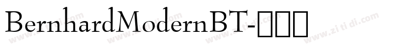 BernhardModernBT字体转换