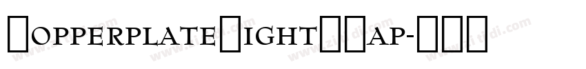 CopperplateLightSCap字体转换